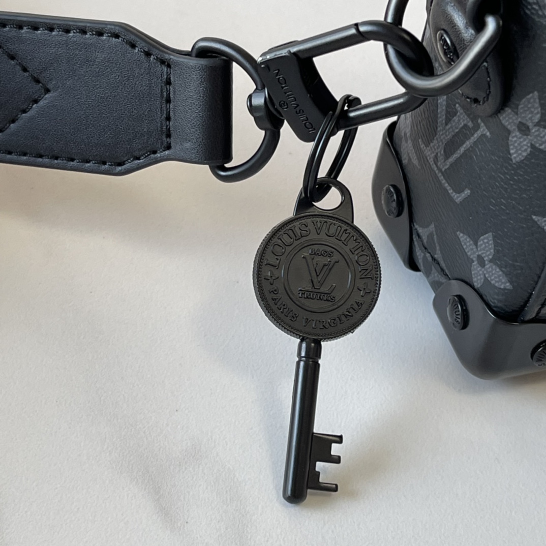 Designer Monogram Soul Trunk Handbag - Black Bag - Gorchic - $164.99