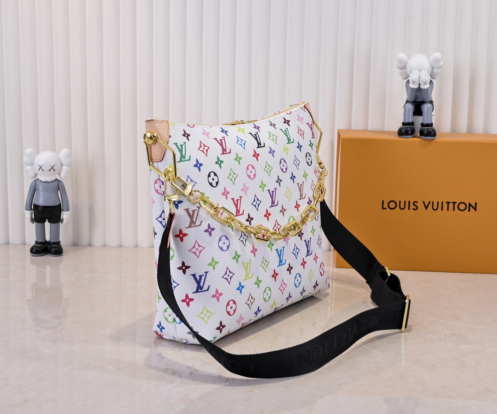 Designer Monogram x Murakami  x TM  Coussin Hobo MM White Bag - Gorchic - $122.99