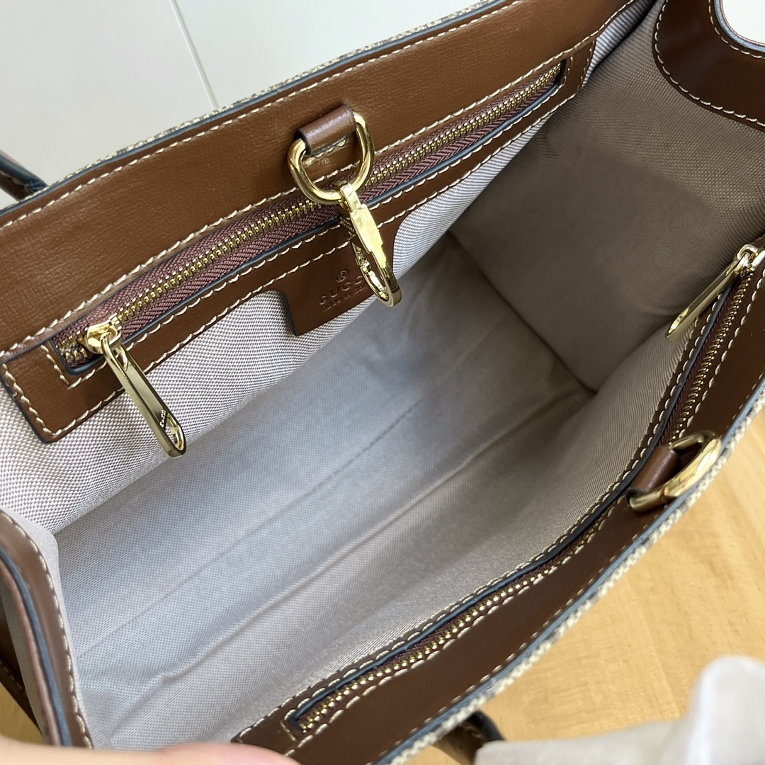 Double-G Retro Shopper - Khaki Bag - Gorchic - $135.99