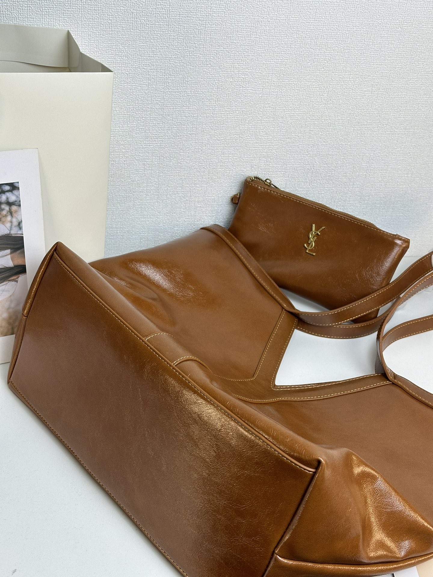 Lady Designer Oversized Tote Bag - Brown Bag - Gorchic - $153.99