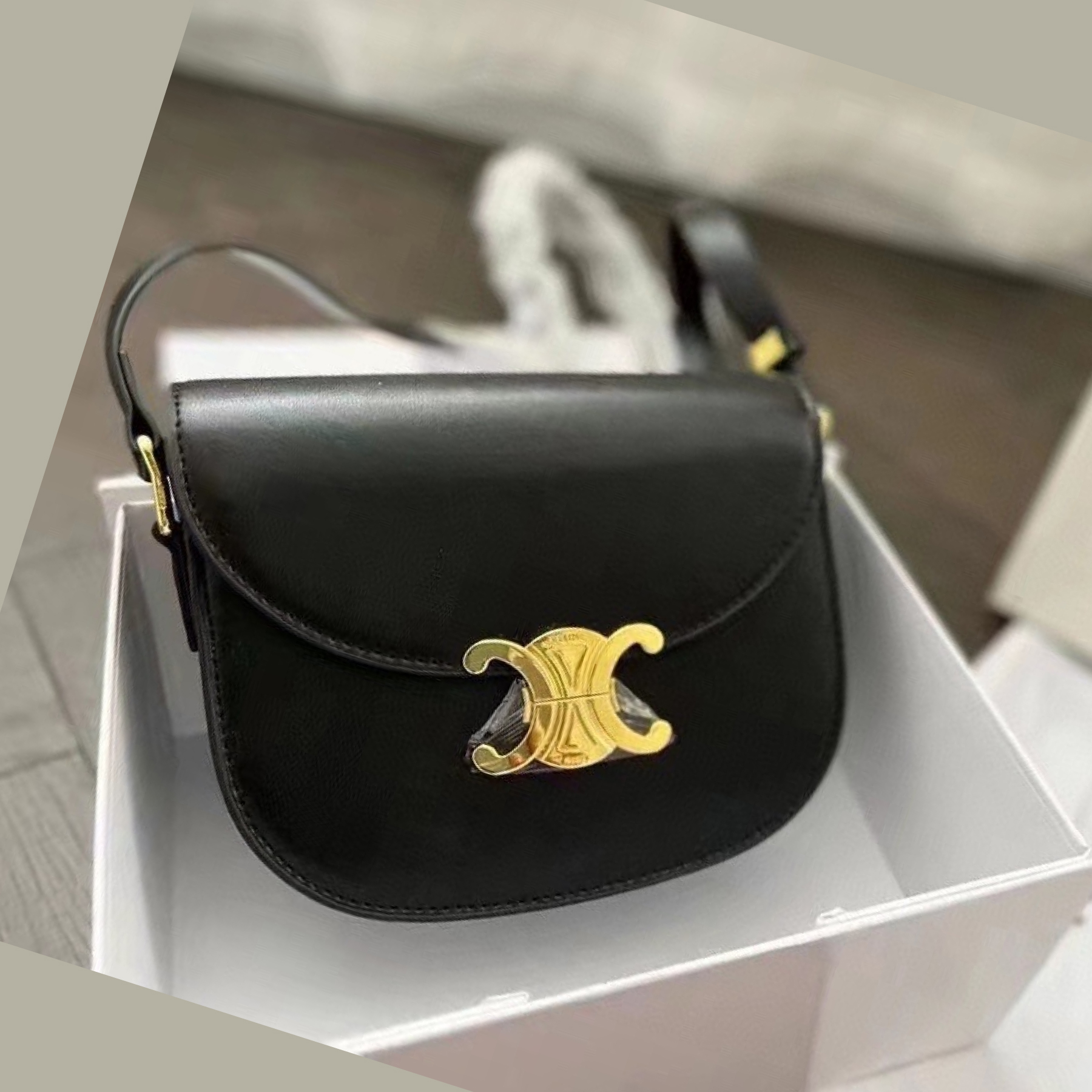 CL BESACE CLEA in shiny calfskin Bag - Gorchic - $117.99