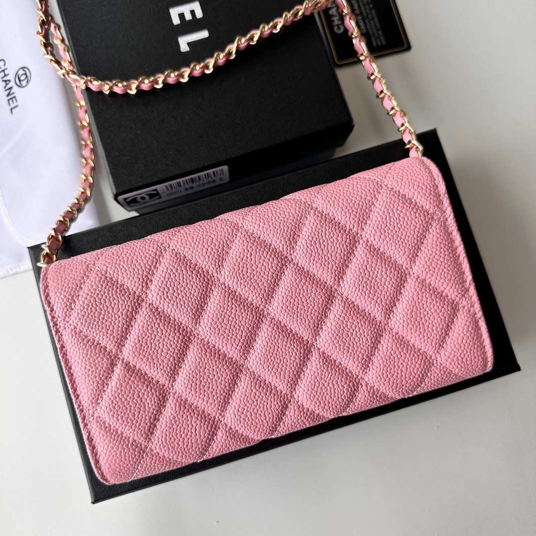CC Inspired 23 Wallet on Chain- Light Pink Bag - Gorchic - $98.99