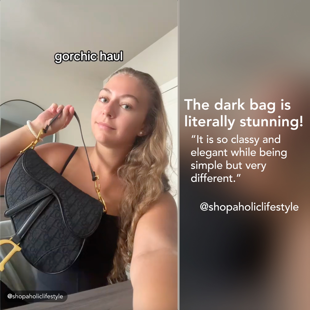 D Inspired Saddle Handbag Oblique Jacquard Black Bag - Gorchic - $138.99