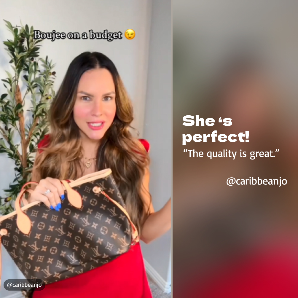 Designer Monogram Neverfull PM bag - Gorchic - $110.99