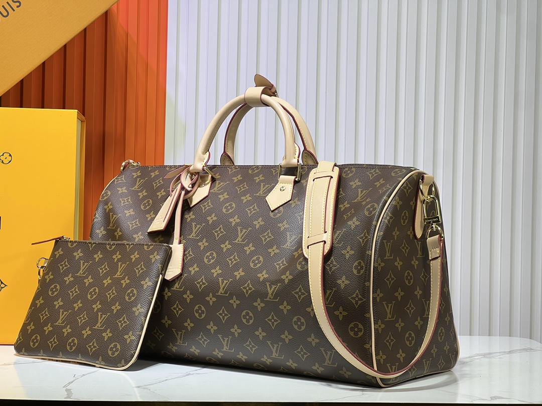 Designer Monogram Speedy P9 Bandoulière 50 - Brown - Bag - Gorchic - $149.99