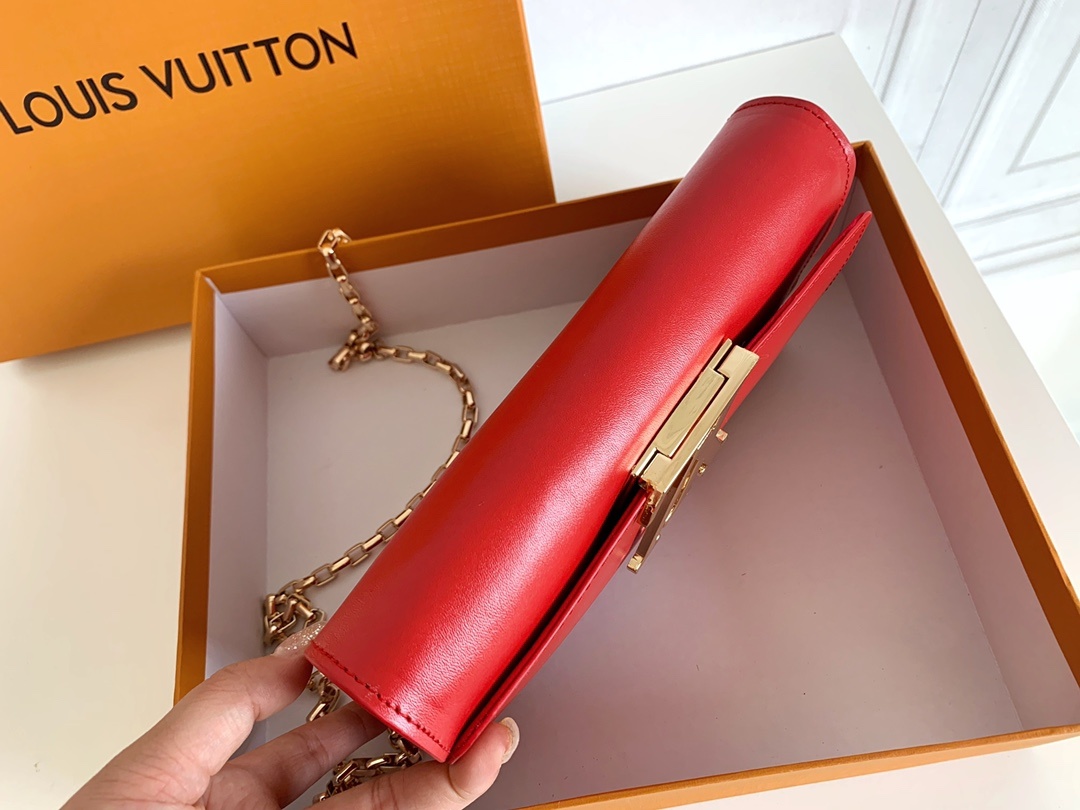 Designer Monogram Night out Clutch Red Bag - Gorchic - $93.99