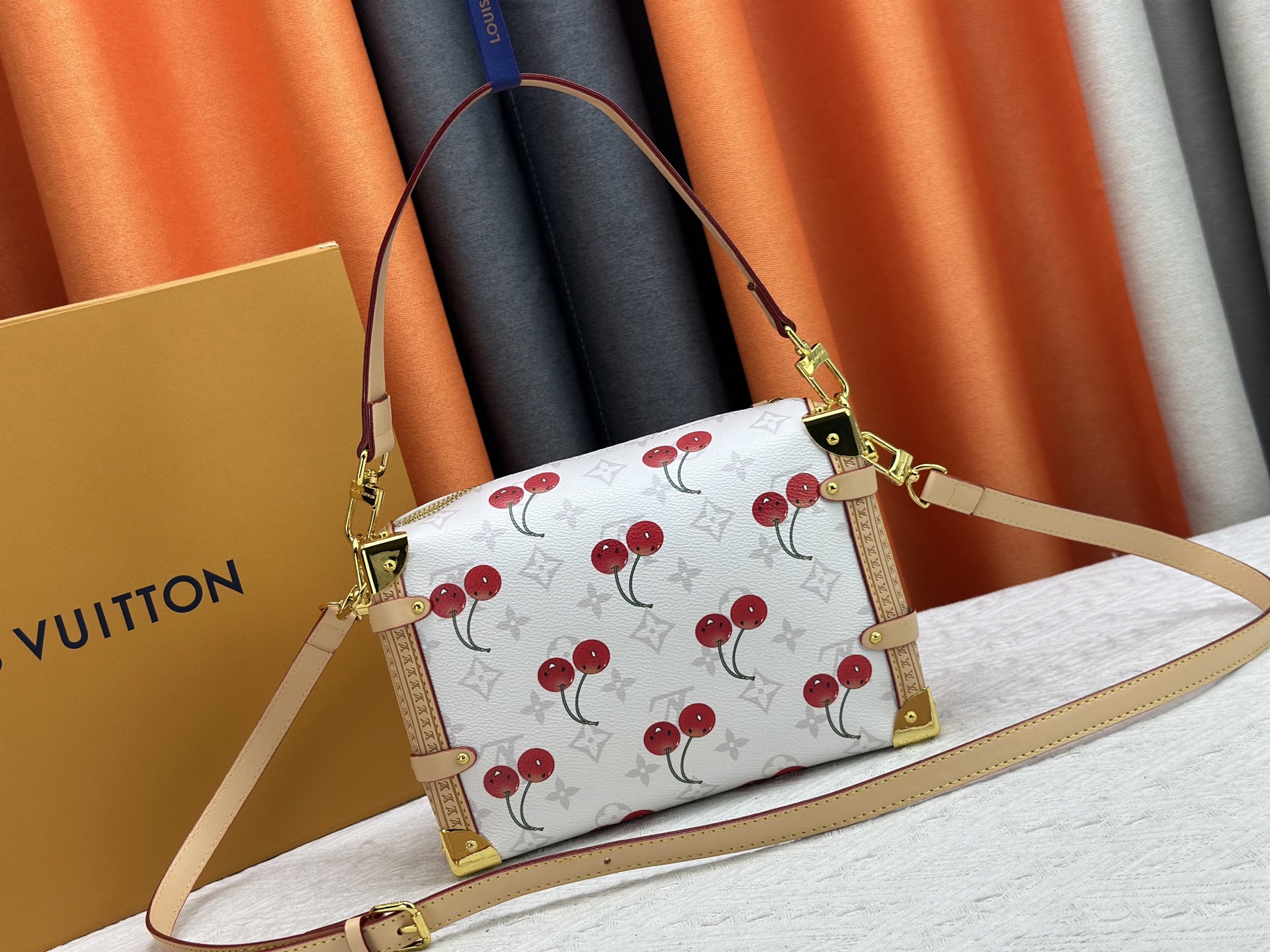 Designer Monogram x Murakami  x TM Side Trunk White PM Bag - Gorchic - $132.99