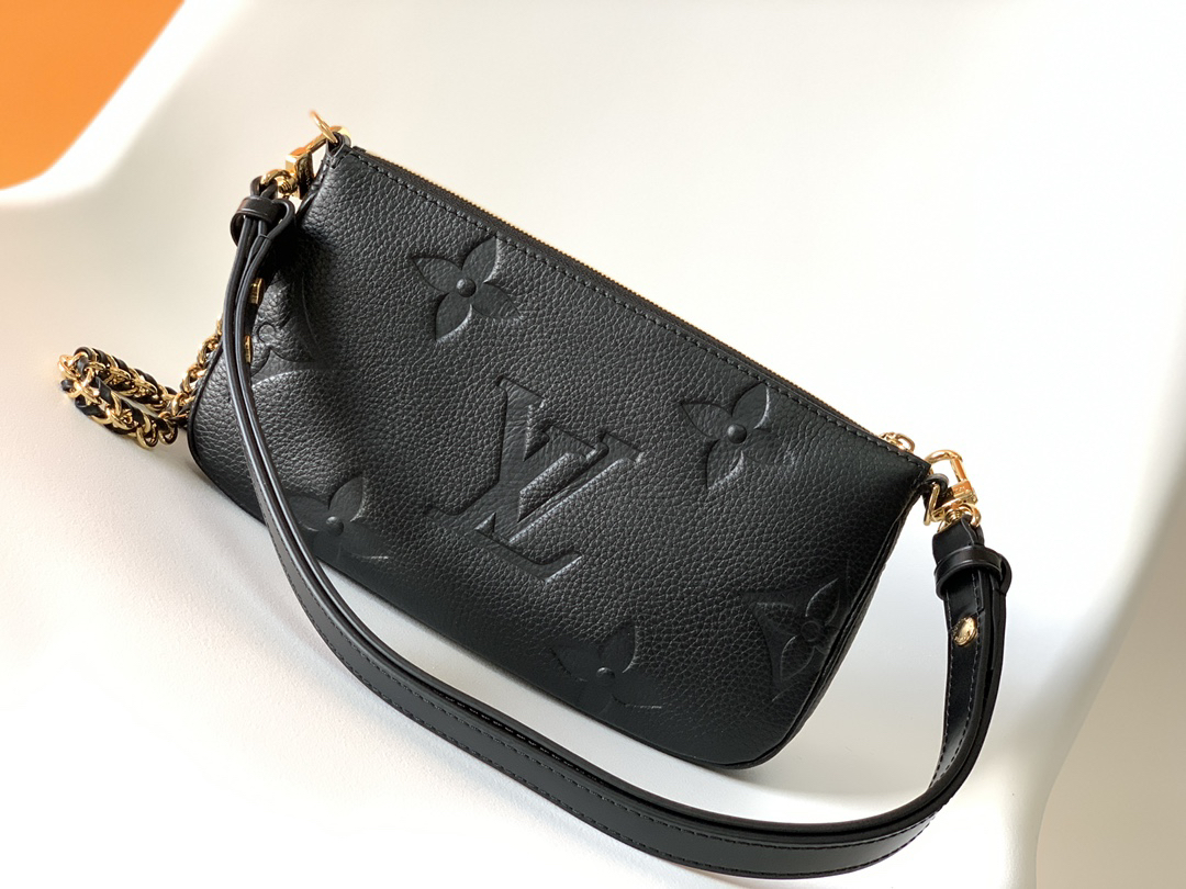 Designer Monogram Multi Pochette Accessoires Crossbody Black Bag - Gorchic - $108.99