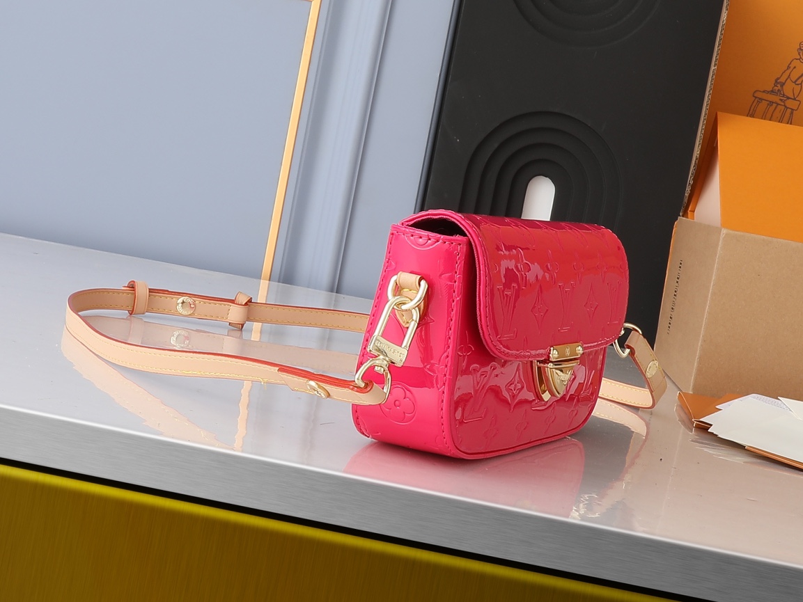 Designer Monogram Malibu Pochette Red - Bag - Gorchic - $121.99