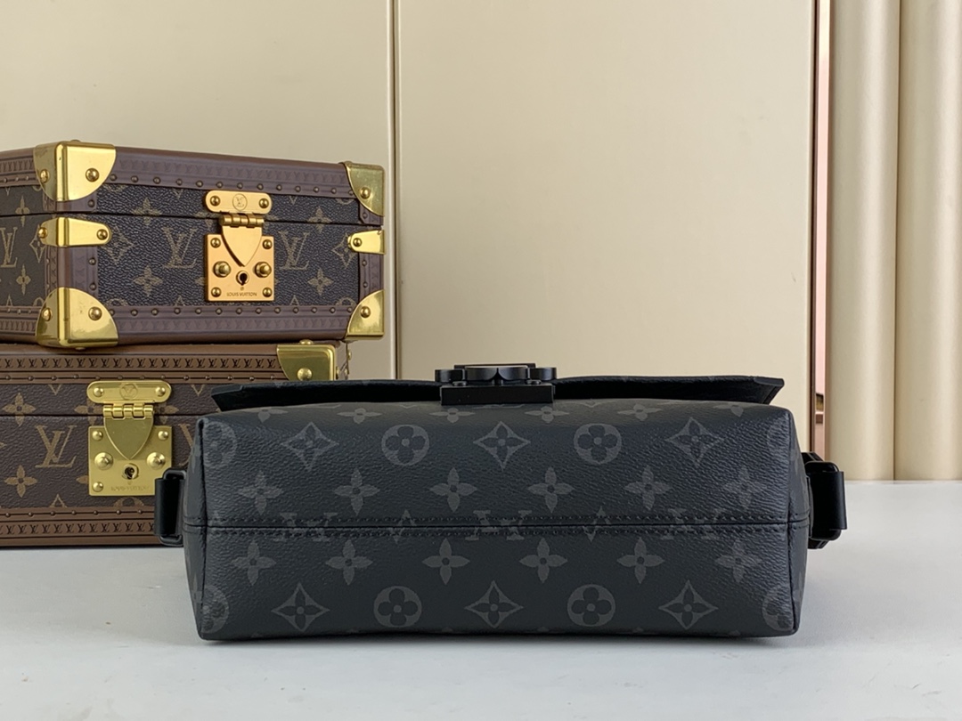 Designer Monogram S-Cape Messenger Bag Black Flower - Bag - Gorchic - $136.99