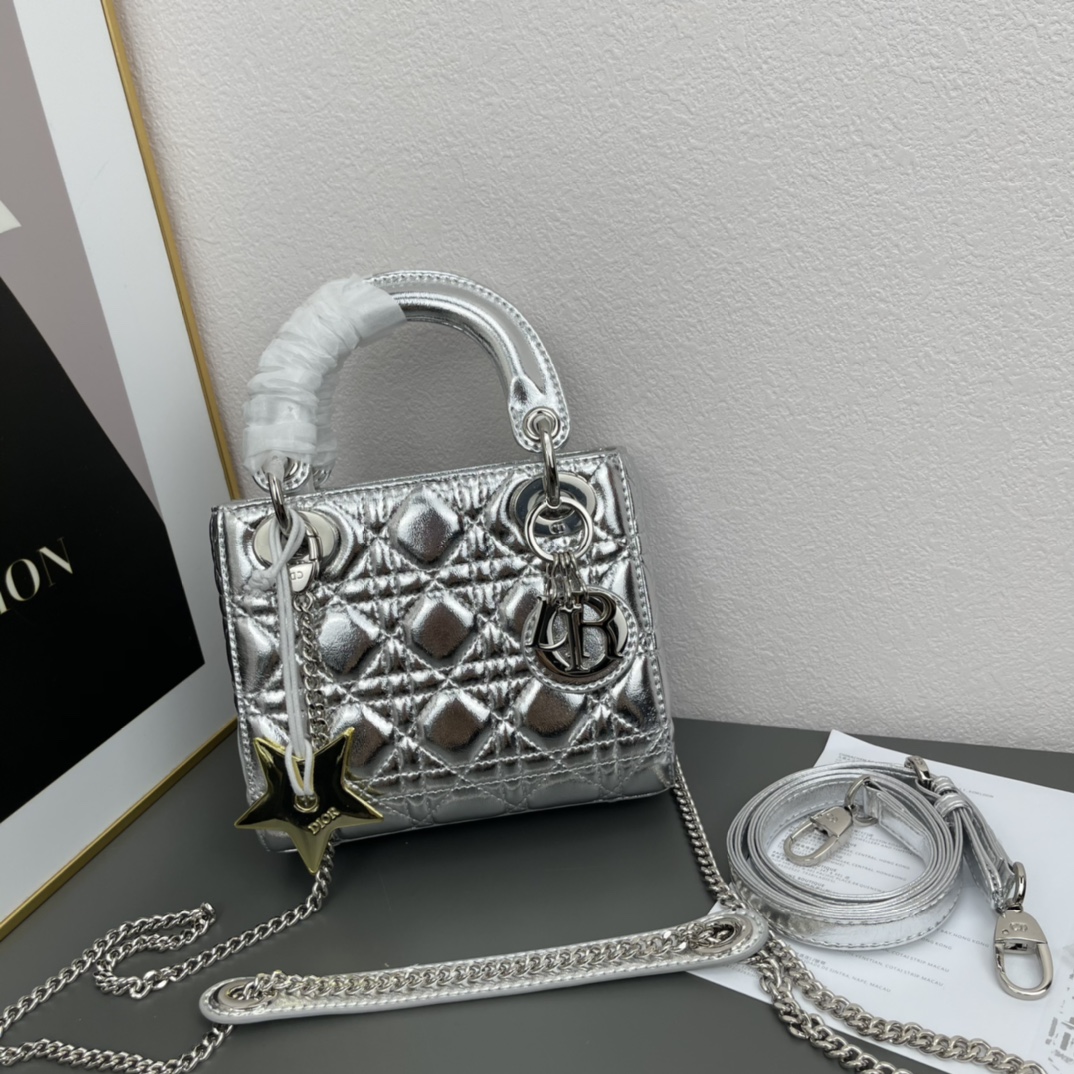 D Inspired Mini Lady D Inspired Bag Cannage Calfskin - Bag - Gorchic - $158.99