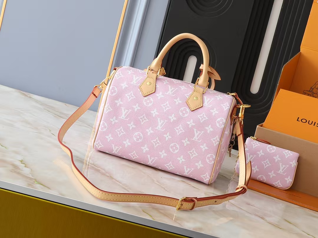 Designer Monogram  Speedy P9 Bandoulière  25 Candy Pink - Bag - Gorchic - $132.99