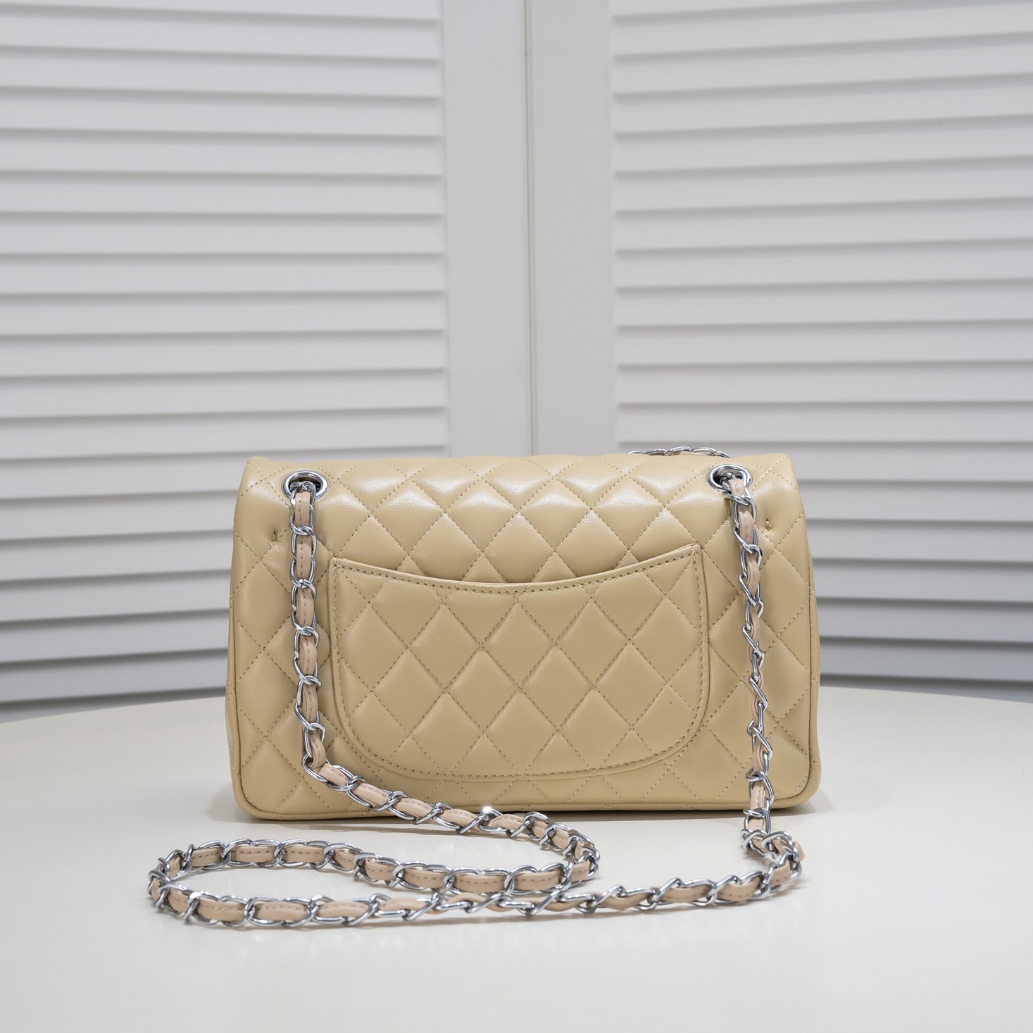 CC Inspired Classic Double Flap Bag Yellow Sier Hardware - Bag - Gorchic - $122.99