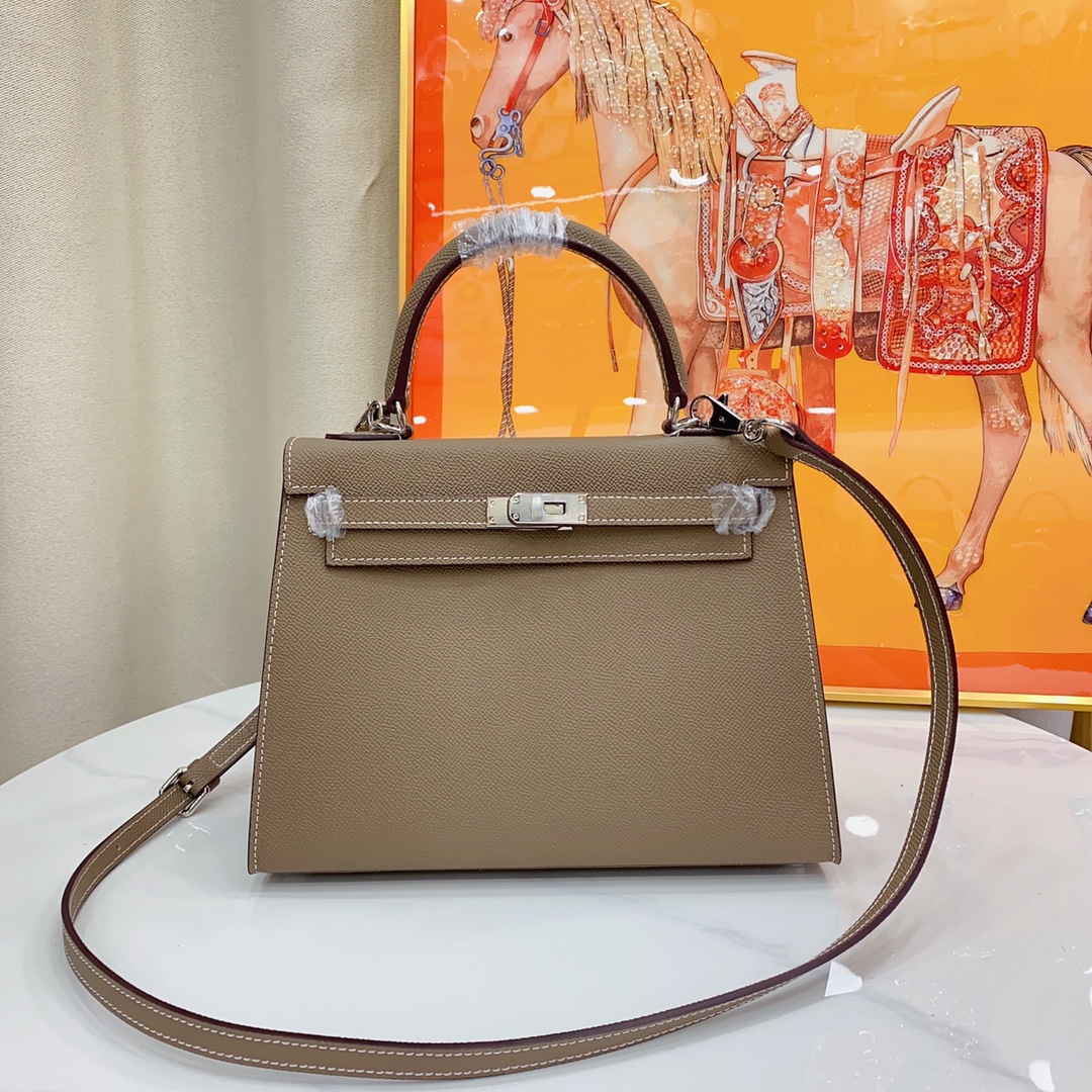 H-Inspired Kelly Haze Yellow Brown Silver Hardware - Bag - Gorchic - $156.99