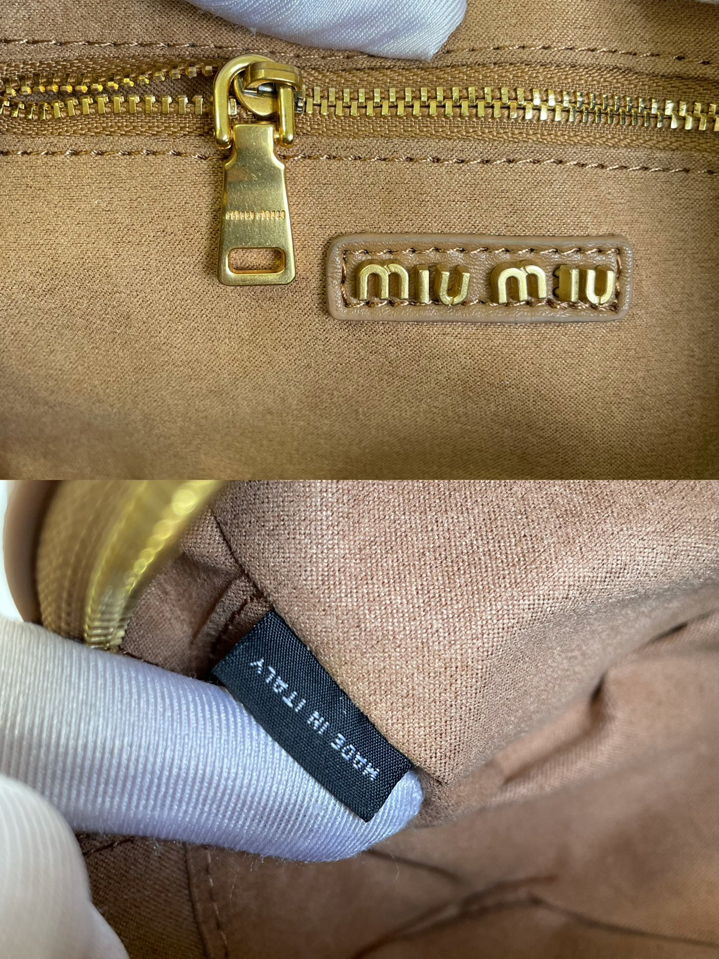 MU Arcadie matelassé nappa leather bag Brown S-wide Size - Bag - Gorchic - $131.99