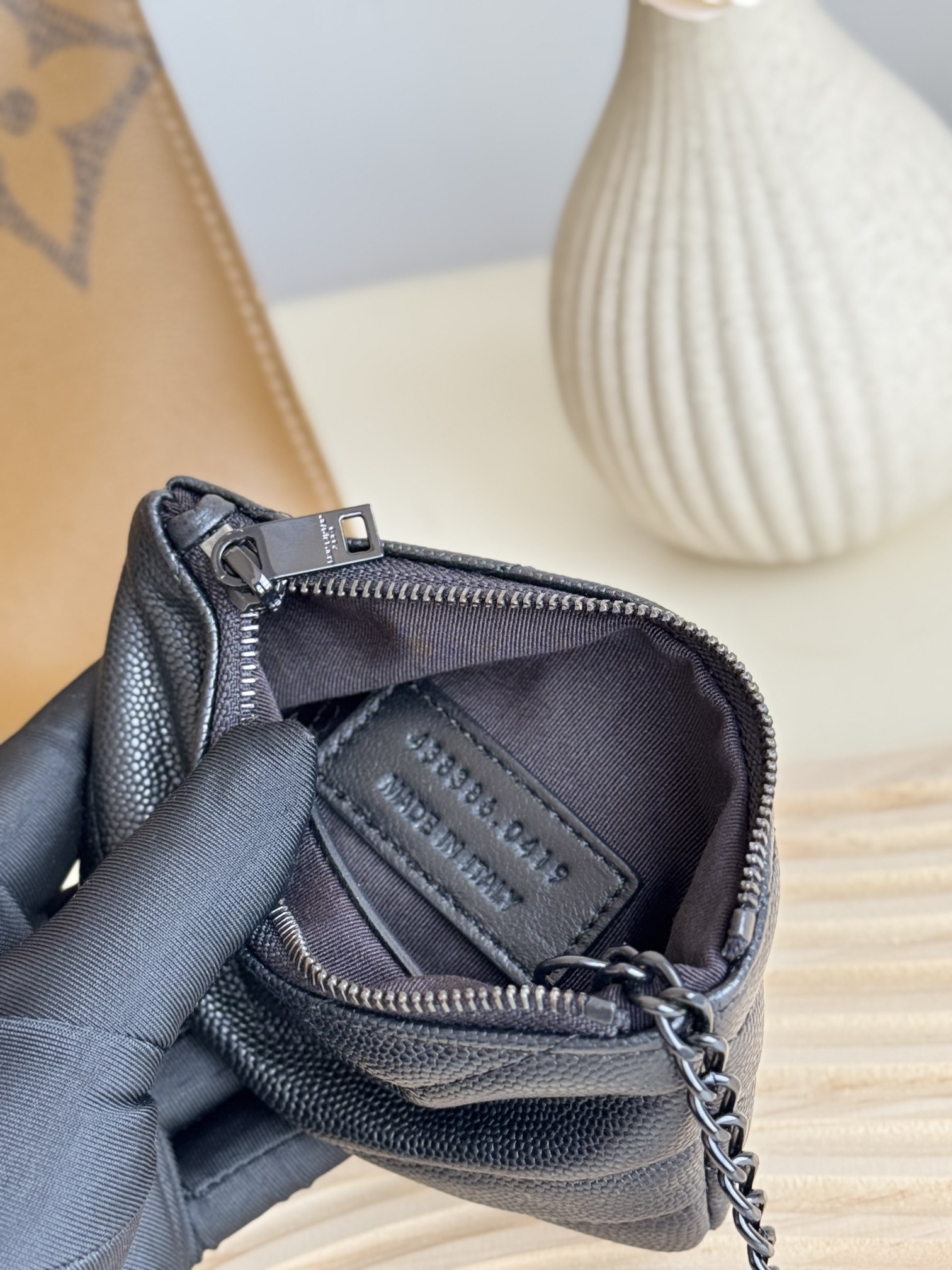 Lady Designer Ball-Patterned Cowhide Wallet -Black Leather Gold Wallet - Gorchic - $55.99