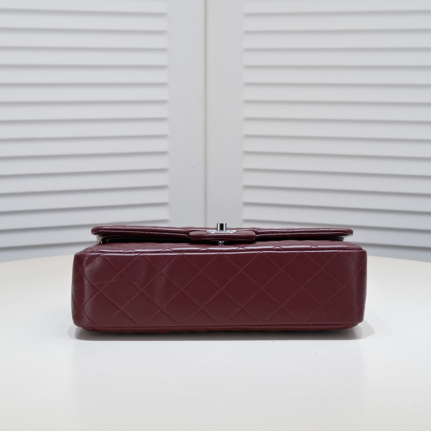 CC Inspired Classic Double Flap Bag Dark Red Sier Hardware - Bag - Gorchic - $122.99