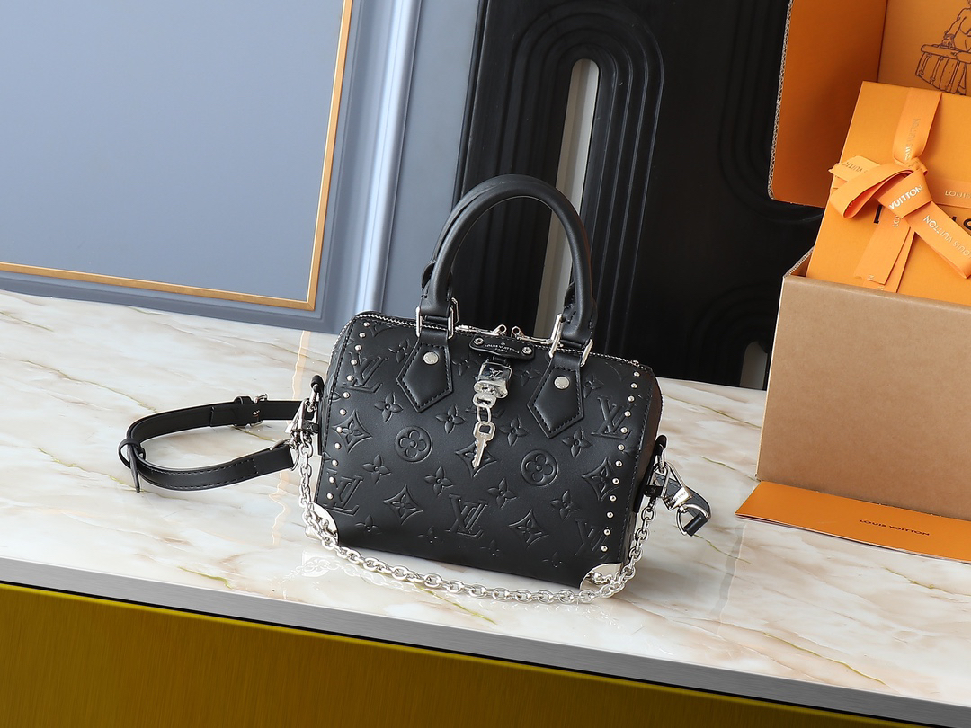 Designer Monogram Speedy Trunk 20 Black Monogram - Bag - Gorchic - $132.99