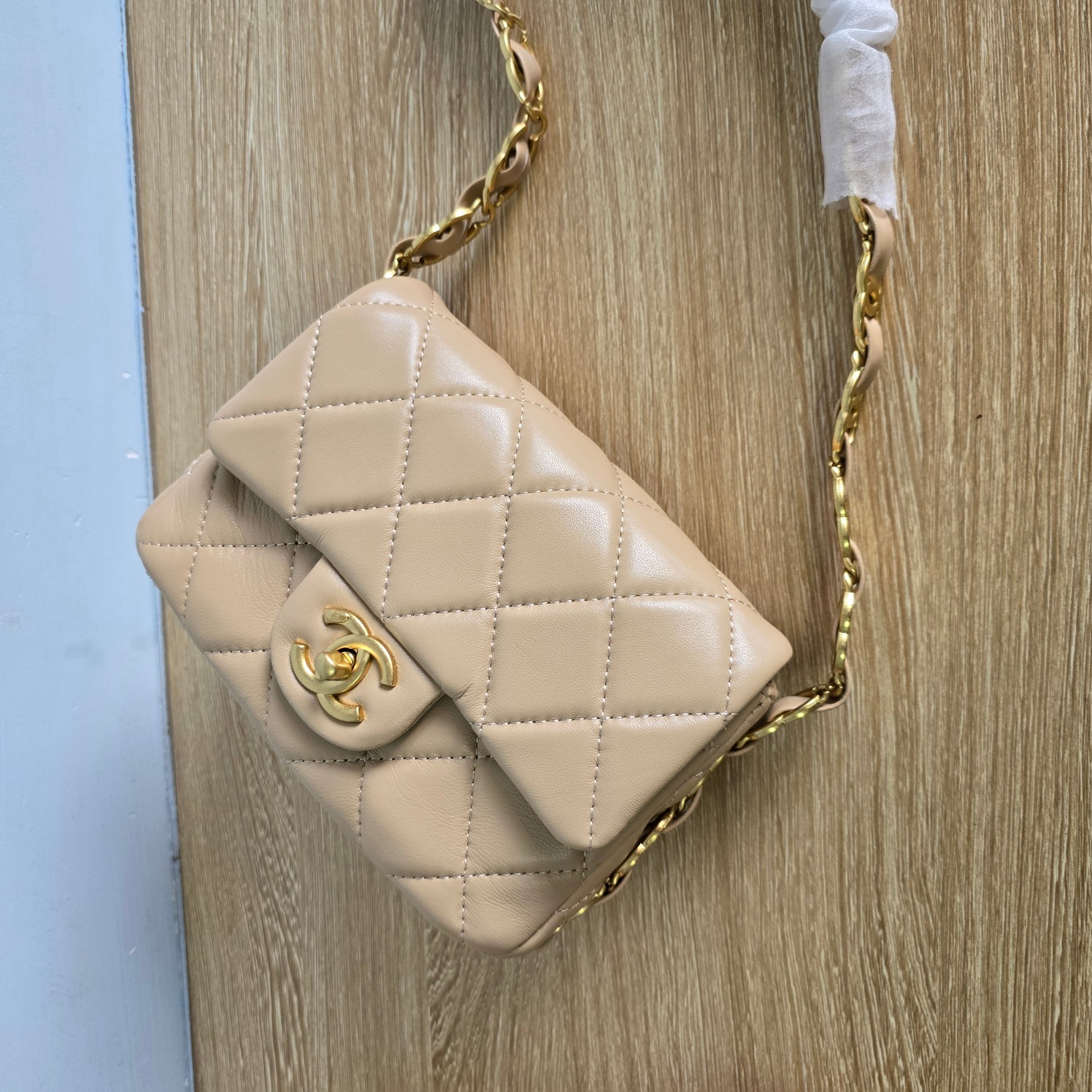 CC Inspired New 24K Small Underarm Bag - Khaki Bag - Gorchic - $136.99