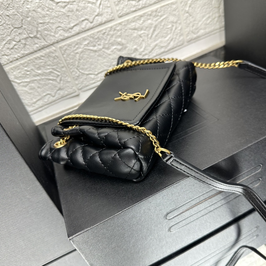 Lady Designer Calfskin Quilted Monogram Mini Nolita Black Soft - Bag - Gorchic - $122.99