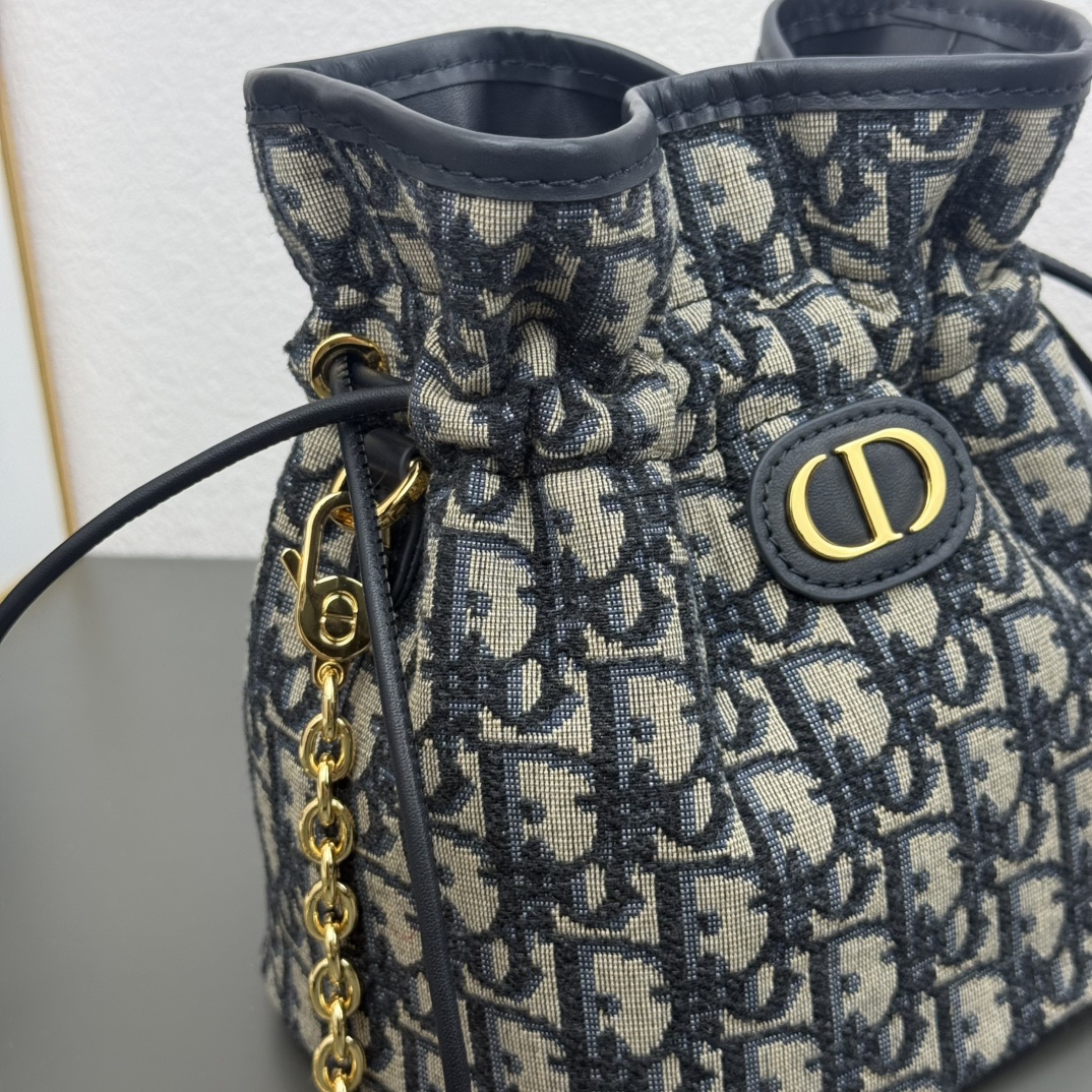 D Inspired 30 Montaigne Drawstring Mini Bucket Bag - Old Flower Bag - Gorchic - $173.99