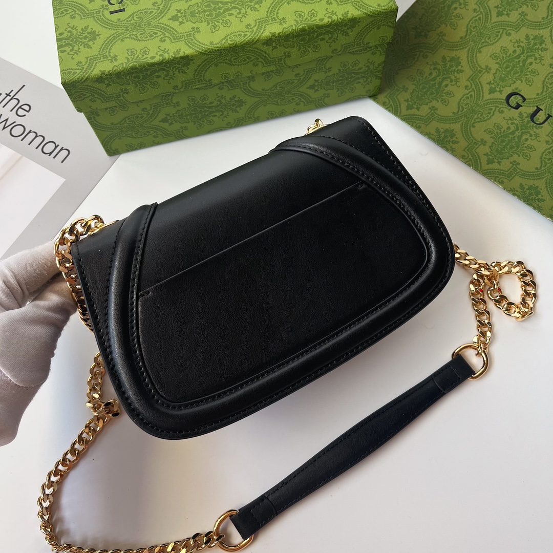 Double-G Blondie Mini Shoulder Bag - Black Bag - Gorchic - $115.99