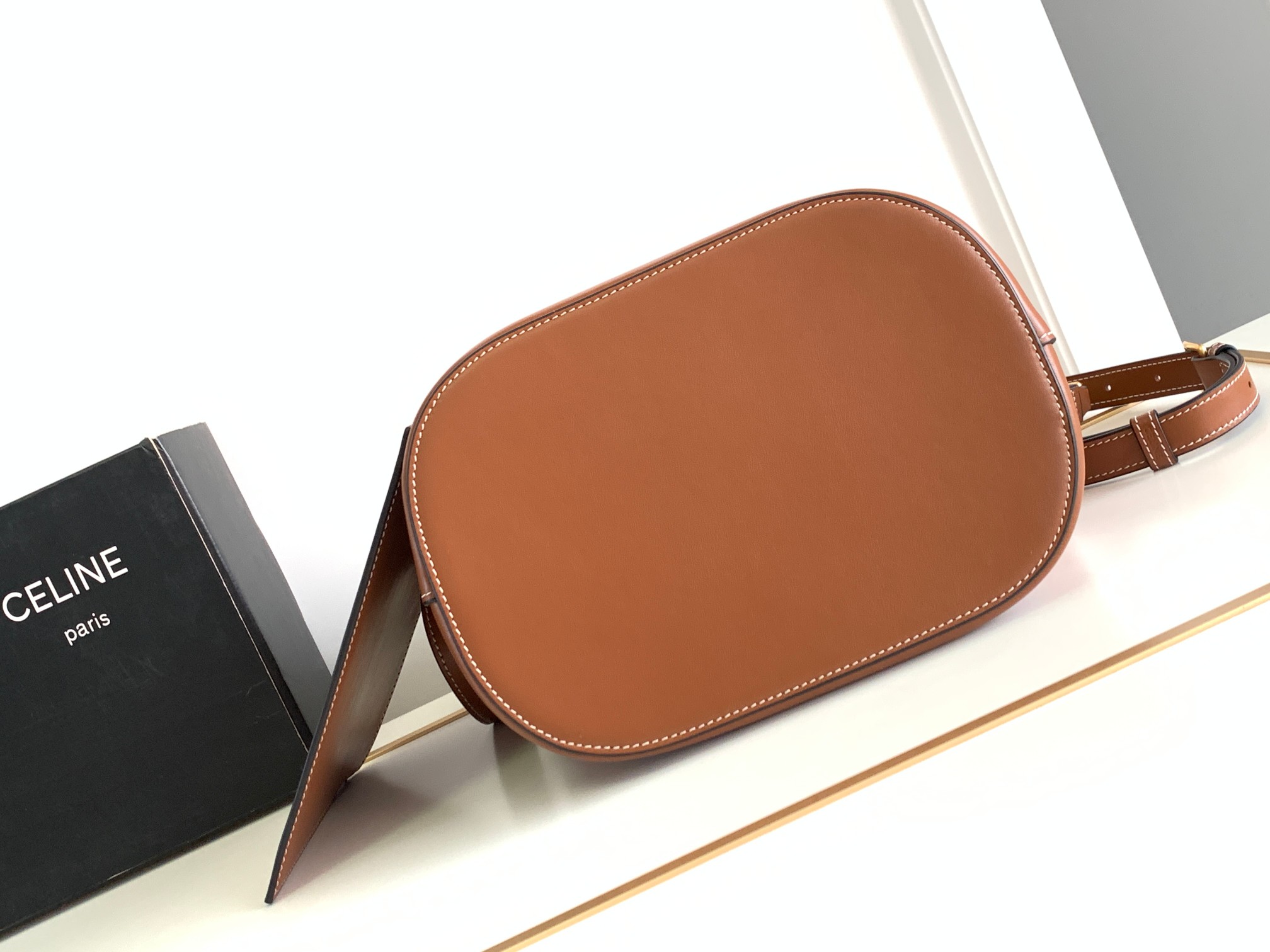 CL Medium Smooth Cowhide Handbag - Brown Bag - Gorchic - $145.99