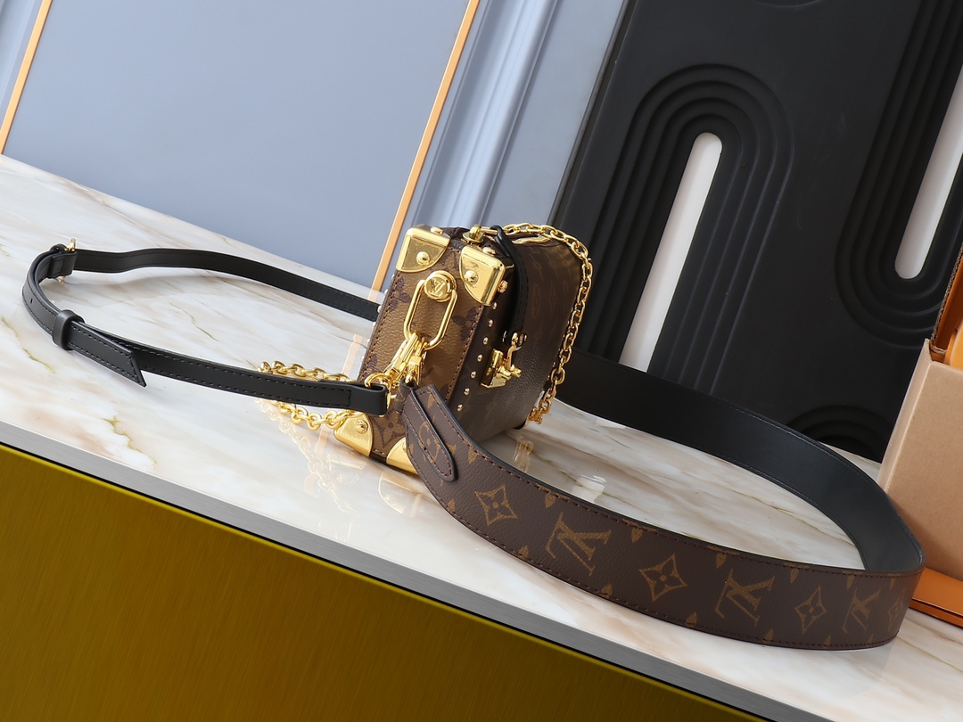 Designer Monogram Slim Trunk Monogram Canvas Bag - Gorchic - $122.99