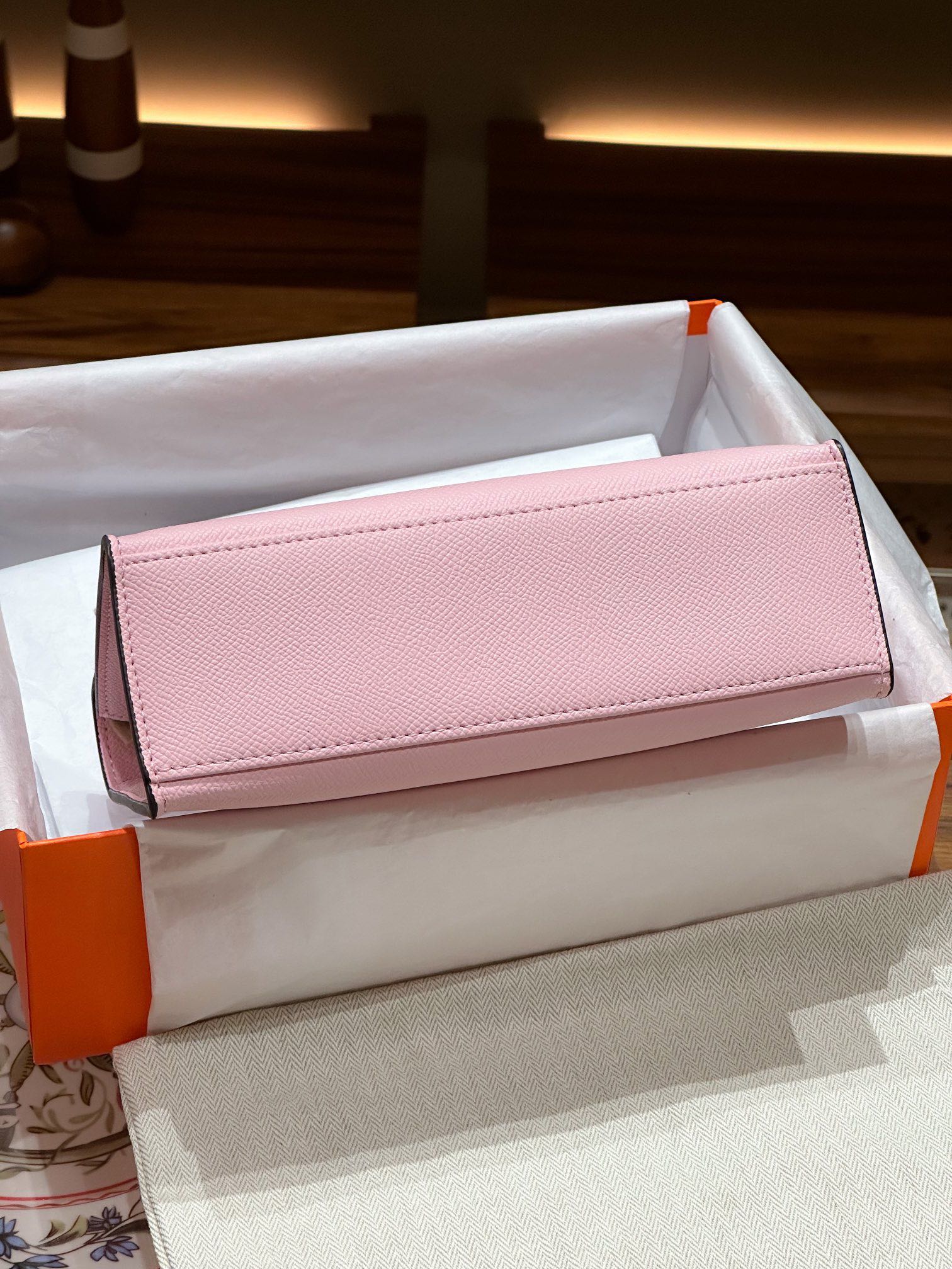 H-Inspired Kelly Mini 1st Kelly Pochette Generation Epsom Palm Leather-Pink - Gorchic - $146.99