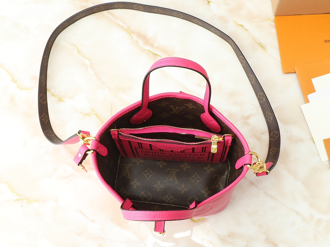Designer Monogram Neverfull Fuchsia Small Handbag - Bag - Gorchic - $119.99