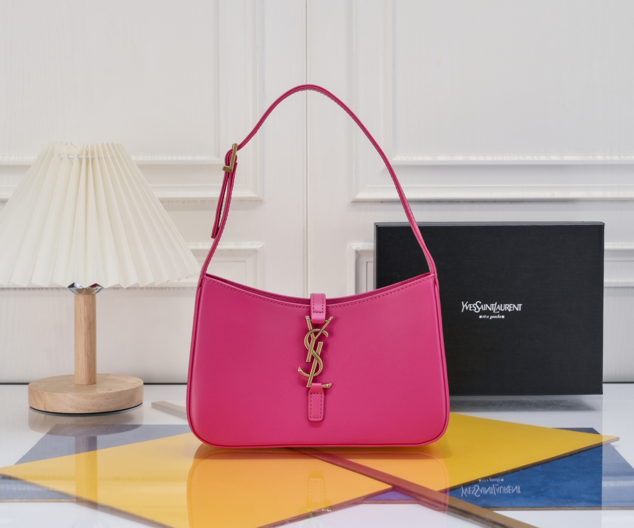 Lady Designer Fashion Le 5 à 7 Hobo Bag Leather-Pink Bag - Gorchic - $121.99