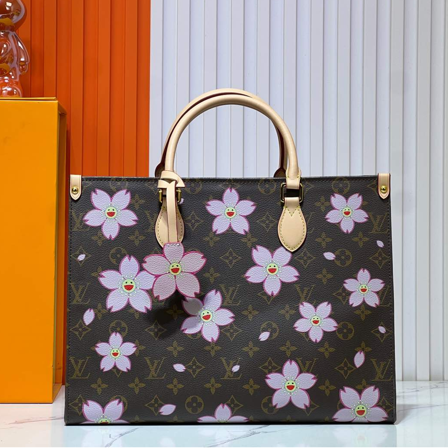 Designer Monogram x Murakami  x TM On The Go MM Bag - Gorchic - $130.99