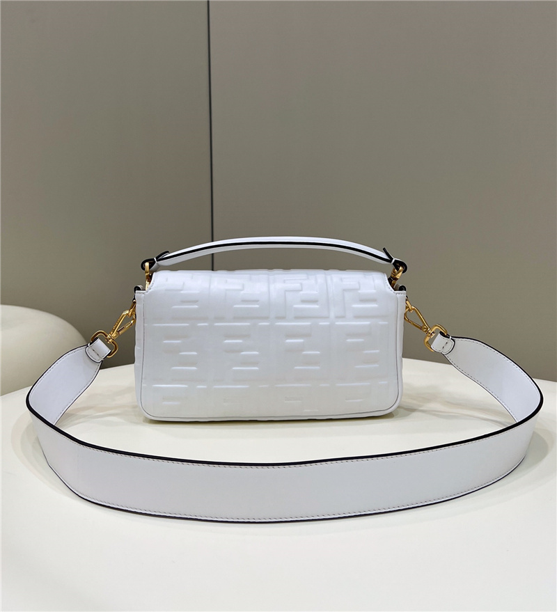 FD Embossed Baguette Bag - Gorchic - $138.99