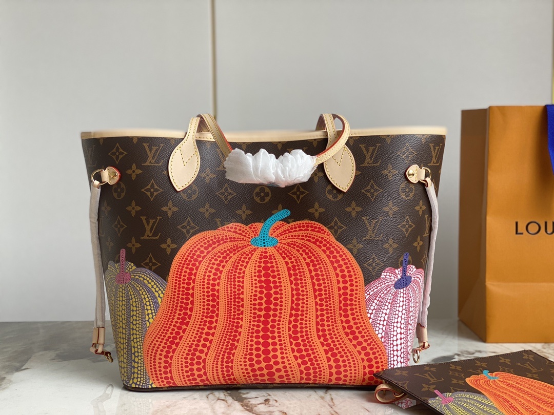 Designer Monogram  x YK Neverfull MM Medium Handbag - Gorchic - $136.99