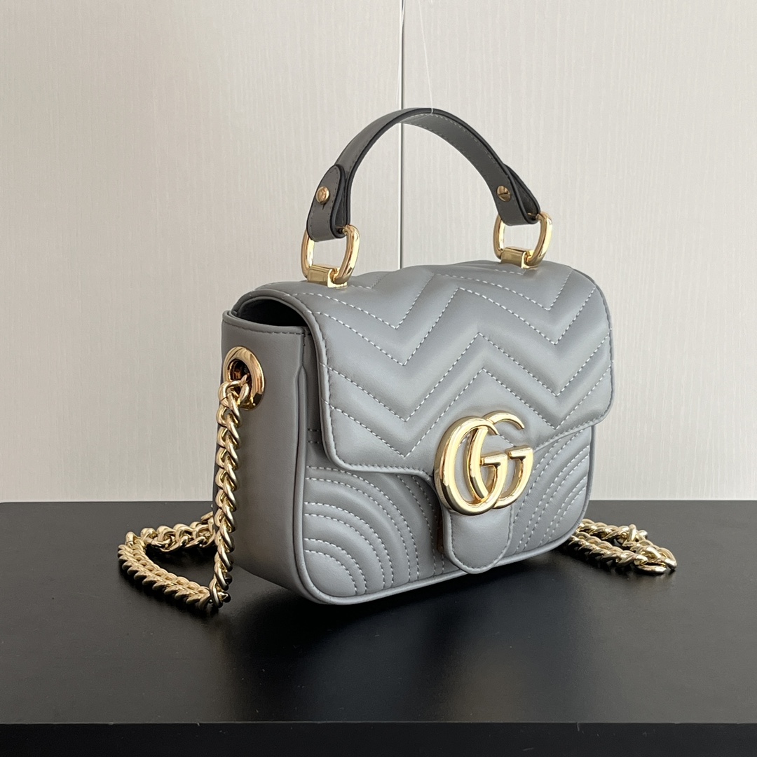 Double-G GG Marmont Mini Top Handle bag - Gorchic - $128.99