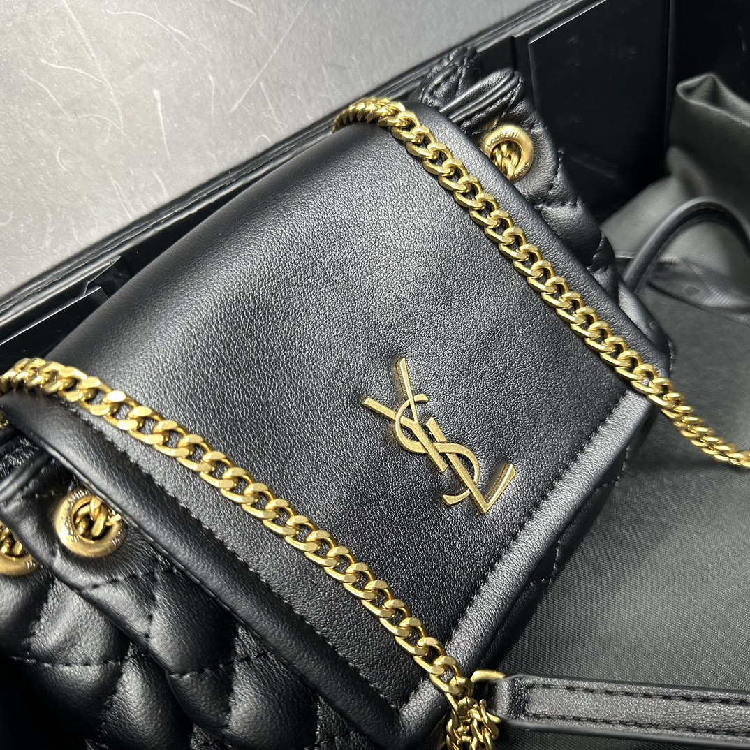 Lady Designer Calfskin Quilted Monogram Mini Nolita Black Soft - Bag - Gorchic - $122.99