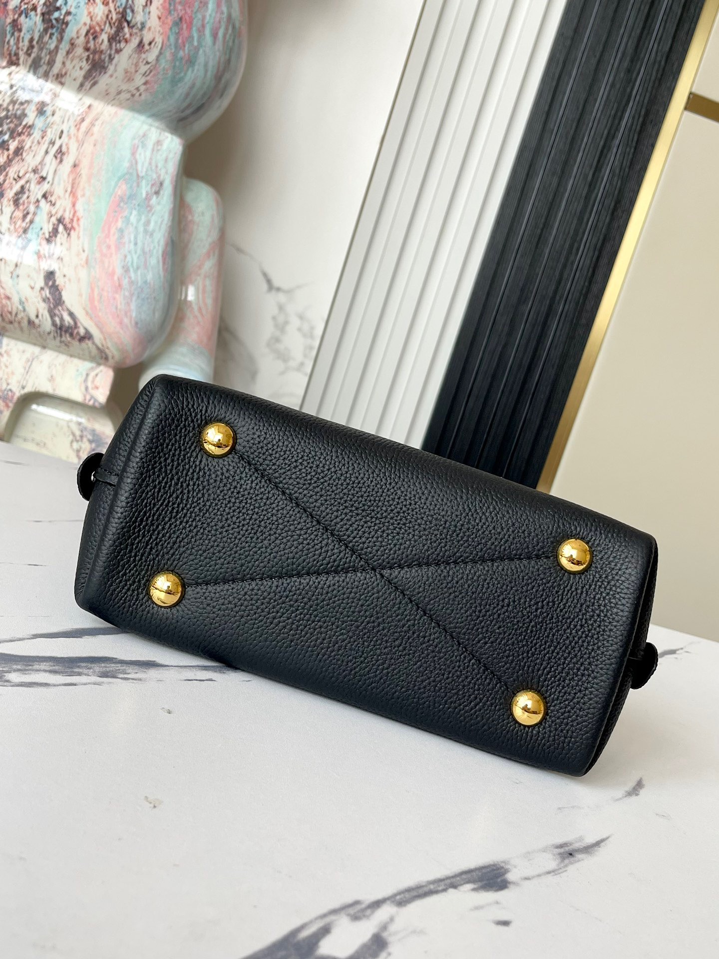 Designer Monogram Alma BB 2way bag Monogram Empreinte Leather - Bag - Gorchic - $146.99