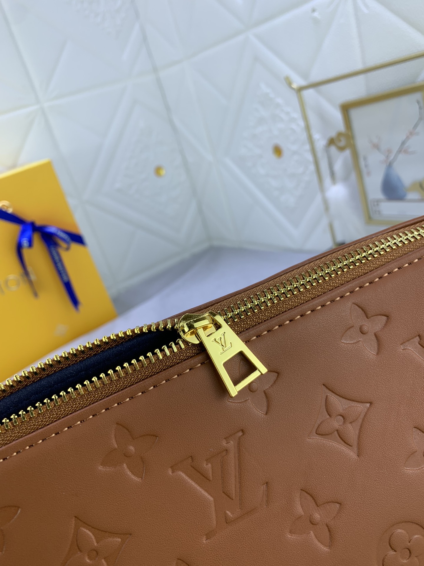 Designer Monogram Coussin PM Dark Brown Small Handbag - Gorchic - $128.99