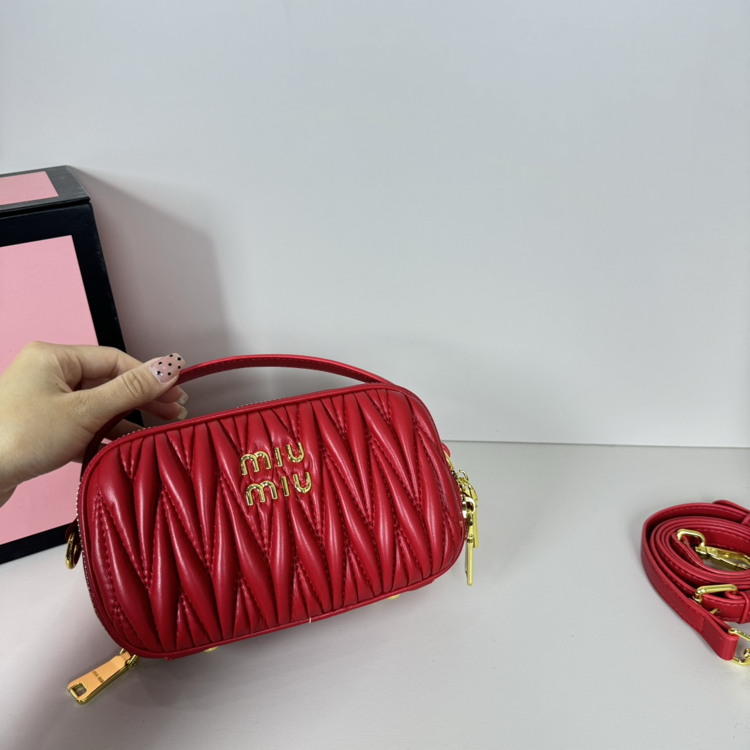 MU Logo Patch Zipped Clutch Bag - Gorchic - $100.99