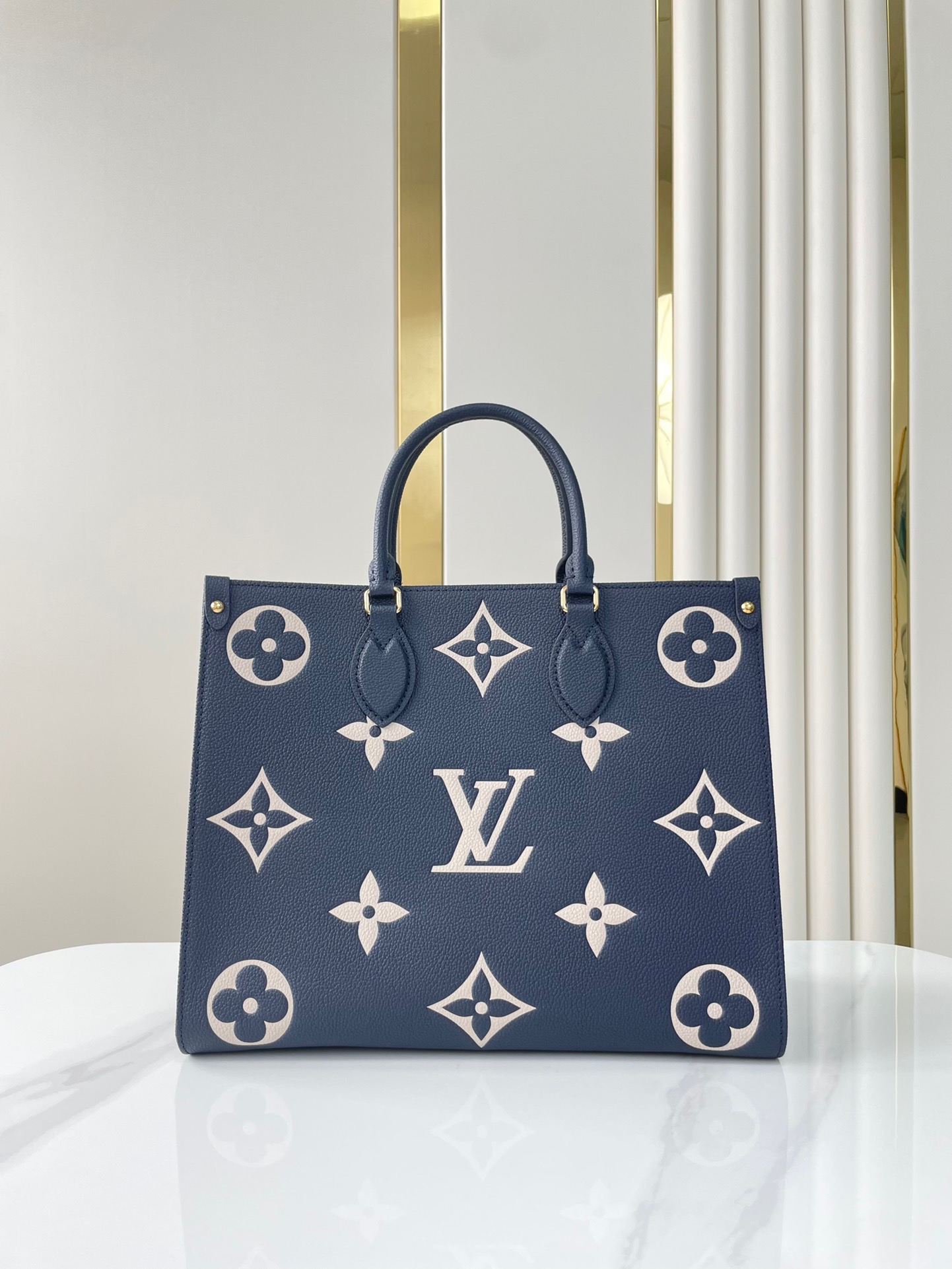 Designer Monogram Canvas Onthego MM Blue - Bag - Gorchic - $114.99