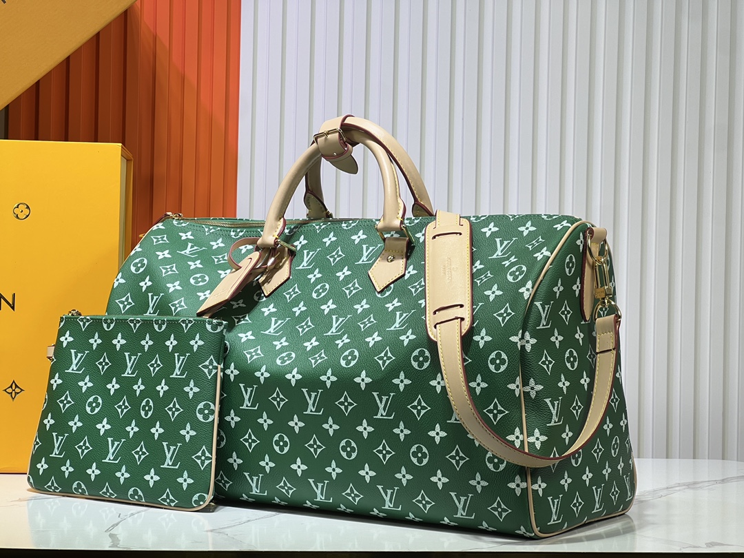 Designer Monogram Speedy P9 Bandoulière 50 - Green - Bag - Gorchic - $149.99
