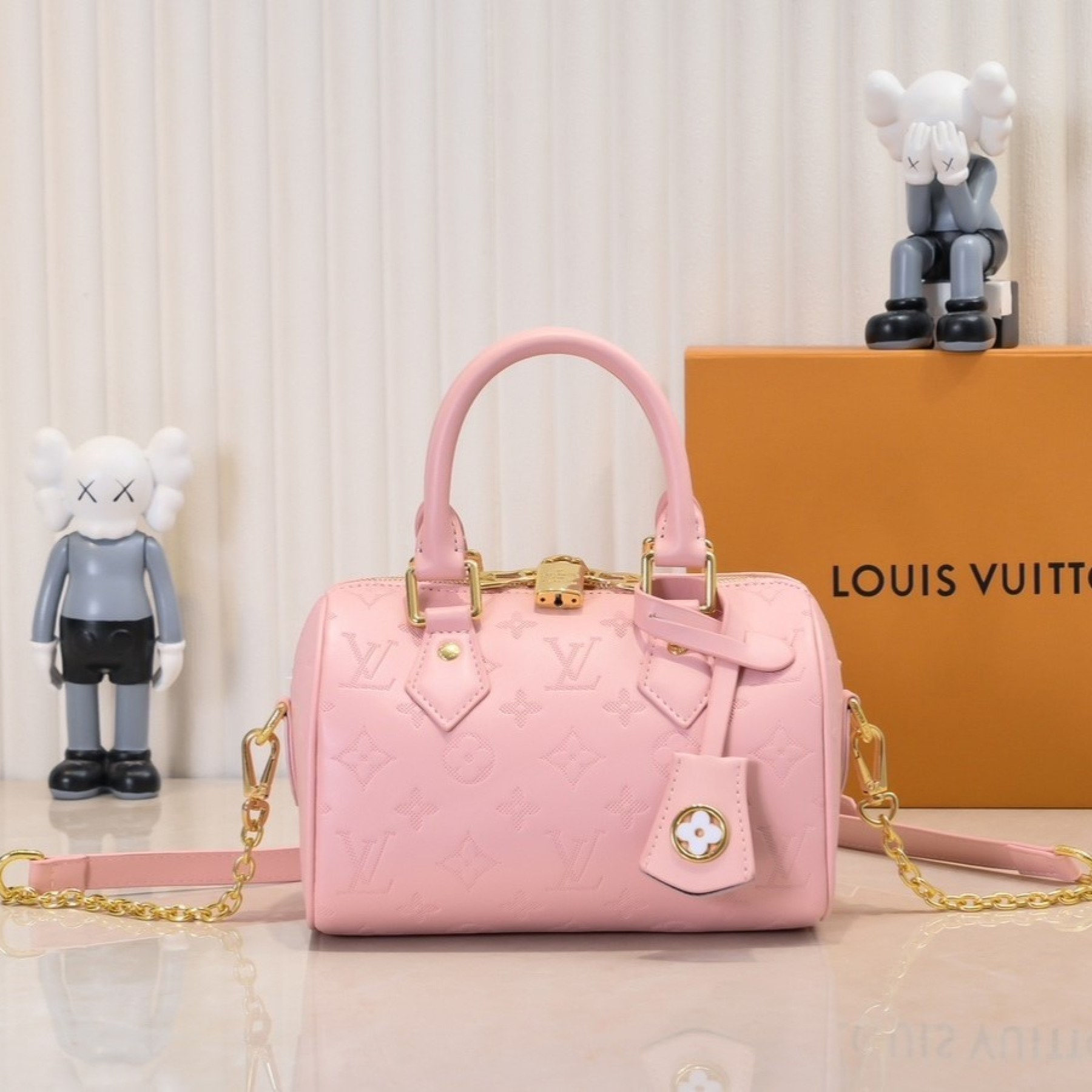 Designer Monogram Speedy Bandoulière 20 Pink - Bag - Gorchic - $129.99