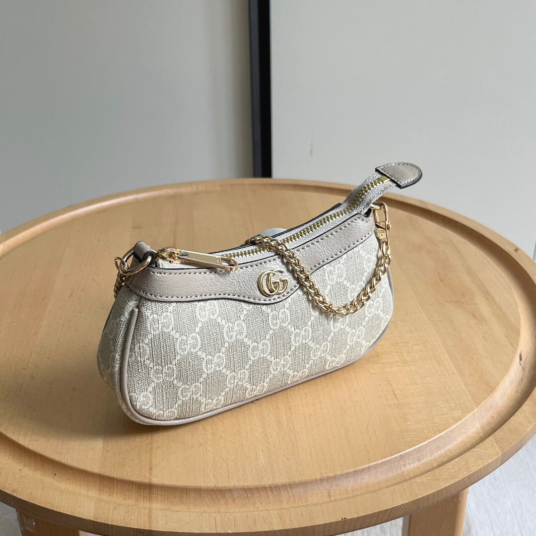 Double-G Ophidia Collection Handbag - Beige And White Bag - Gorchic - $108.99