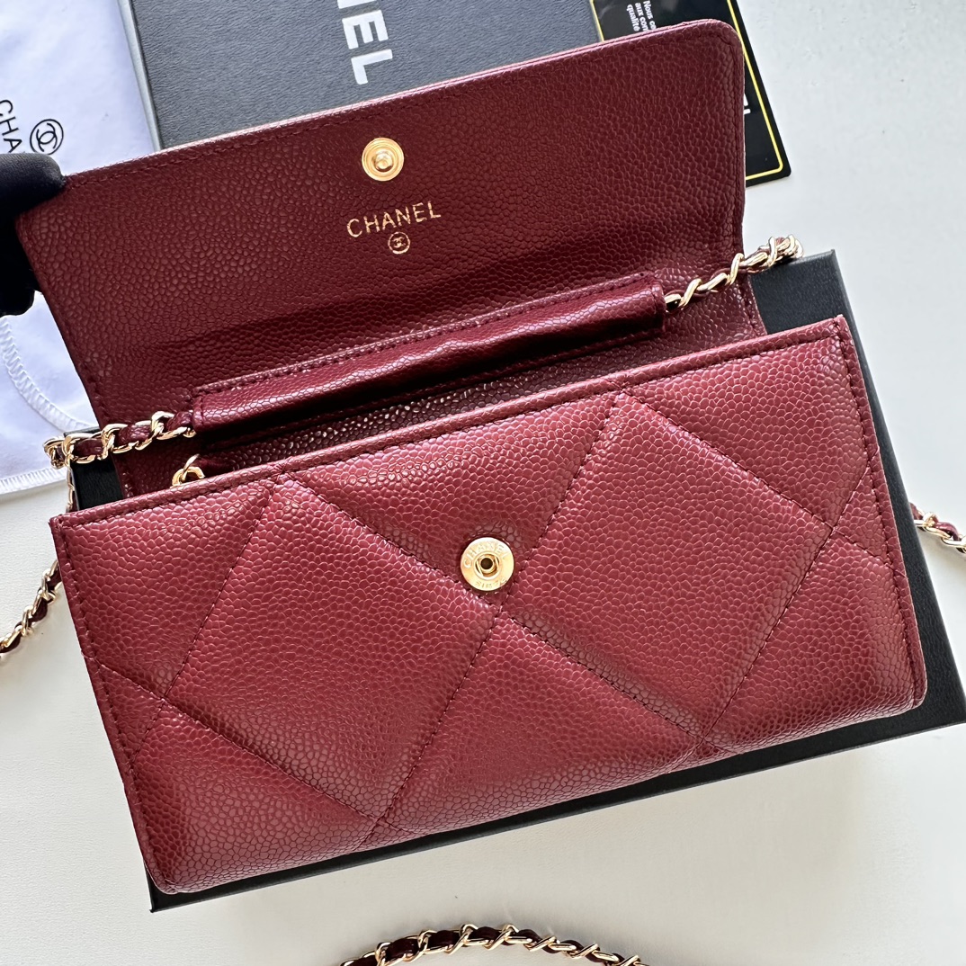 CC Inspired Chain Shoulder Crossbody Small Bag - Burgundy Bag - Gorchic - $109.99
