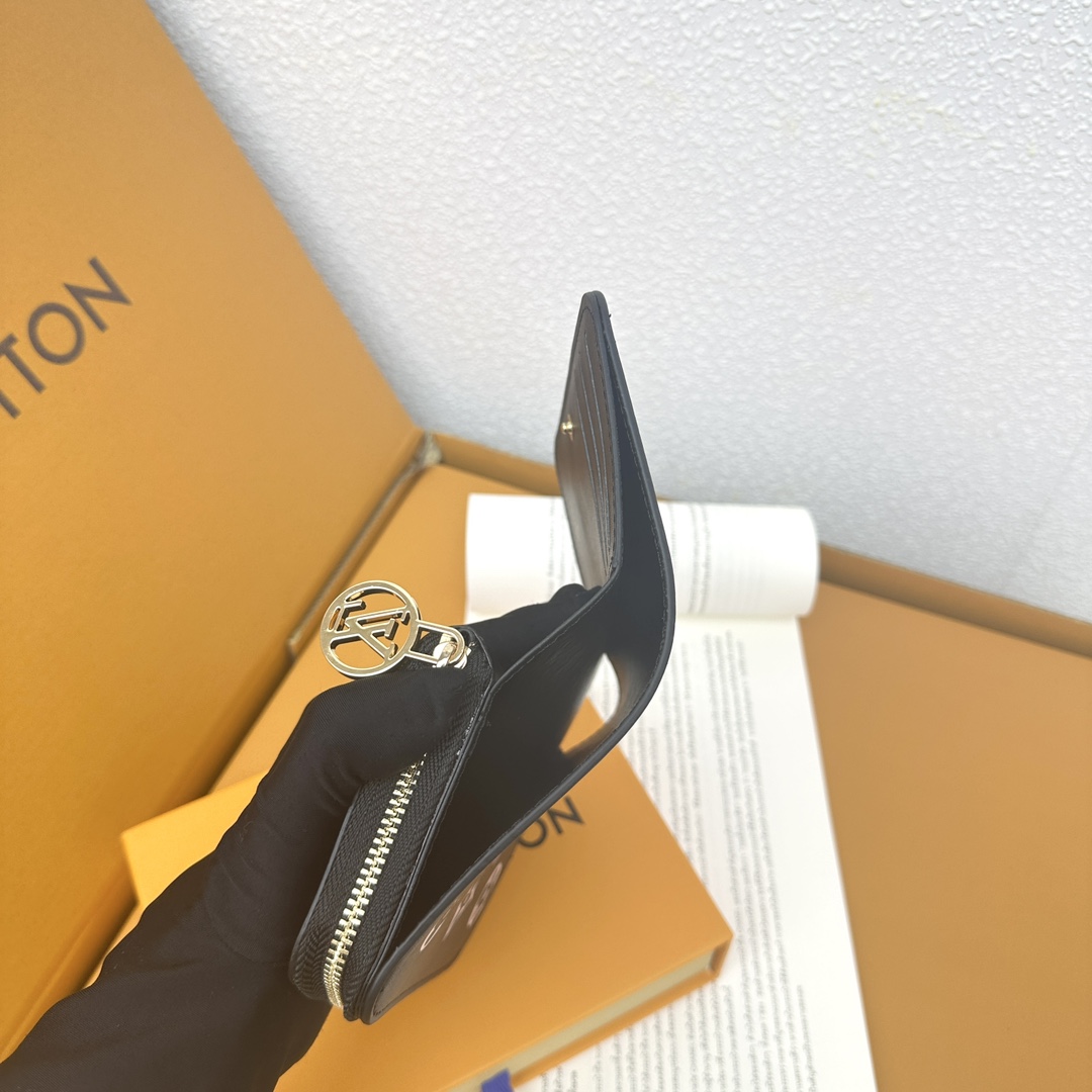 Designer Monogram Black Wallet - Gorchic - $57.99