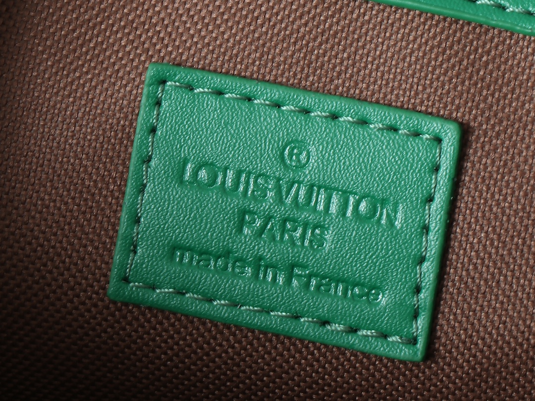 Designer Monogram Keepall Bandoulière 50 Green Distressed Leather- Bag - Gorchic - $165.99