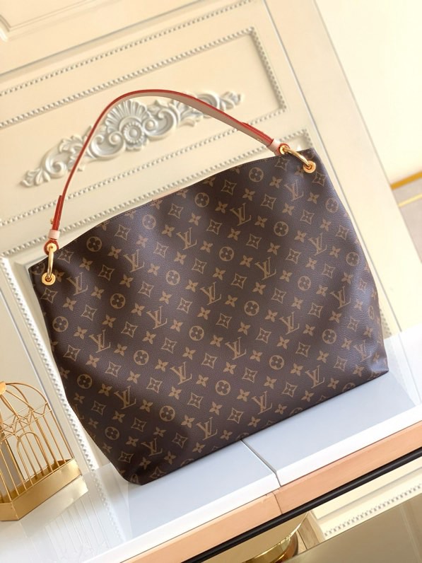 Designer Monogram Graceful MM Monogram Canvas Shoulder Bag - Gorchic - $120.99