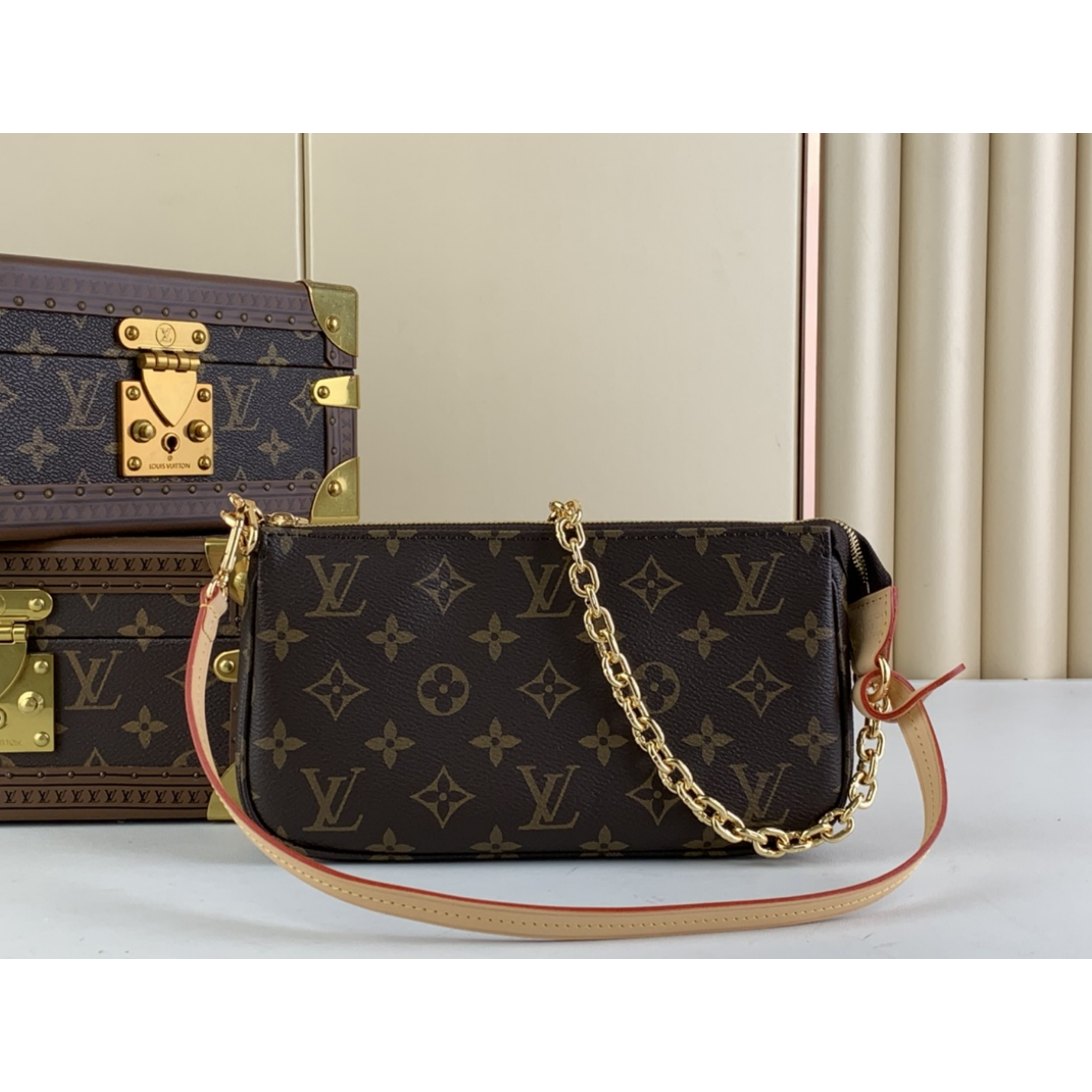 Designer Monogram Pochette Mahjong Set Crossbody Bag - Gorchic - $118.99