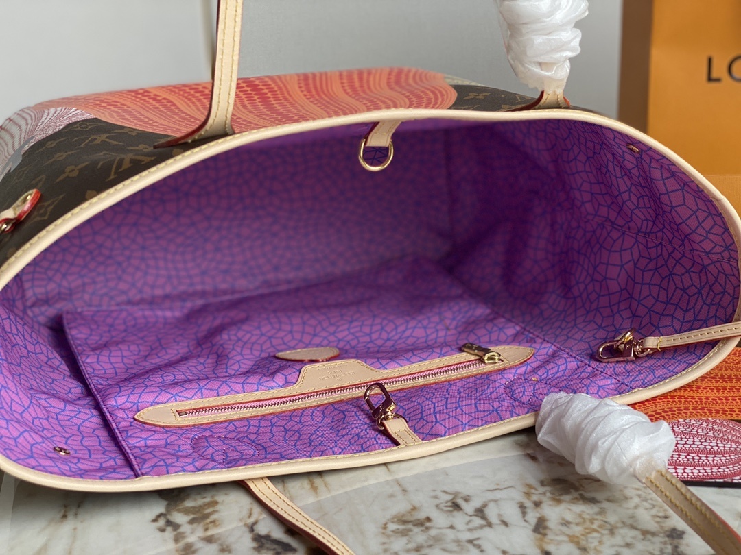 Designer Monogram  x YK Neverfull MM Medium Handbag - Gorchic - $136.99