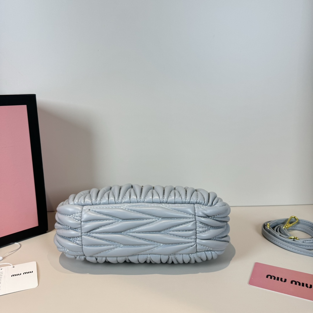 MU Wander matelassé nappa leather hobo bag handbag - Bag - Gorchic - $114.99